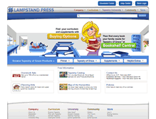 Tablet Screenshot of lampstandbookshelf.com